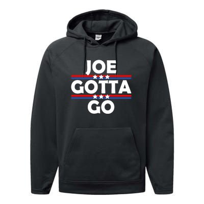 Joe Gotta Go Anti Biden Pro American Patriotic Performance Fleece Hoodie