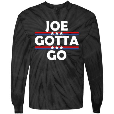 Joe Gotta Go Anti Biden Pro American Patriotic Tie-Dye Long Sleeve Shirt