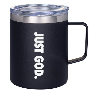 Just God Gift Christian Religious Faith 12oz Stainless Steel Coffee Mug