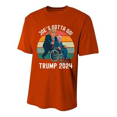 JoeS Gotta Go Trump 2024 Stand With Trump Felon 24 Funny Gift Performance Sprint T-Shirt