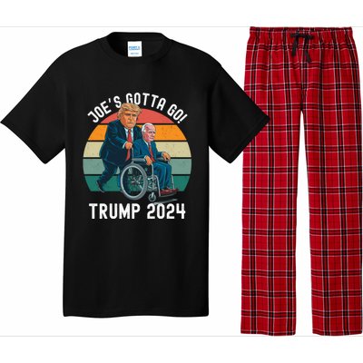 JoeS Gotta Go Trump 2024 Stand With Trump Felon 24 Funny Gift Pajama Set