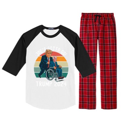 JoeS Gotta Go Trump 2024 Stand With Trump Felon 24 Funny Gift Raglan Sleeve Pajama Set