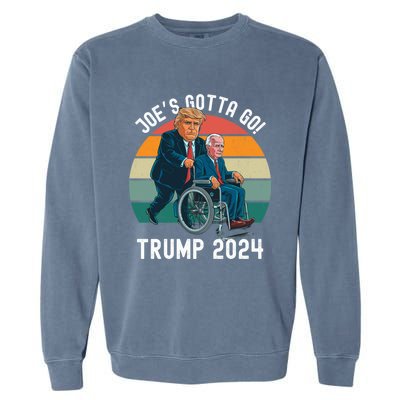 JoeS Gotta Go Trump 2024 Stand With Trump Felon 24 Funny Gift Garment-Dyed Sweatshirt