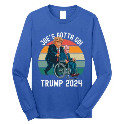 JoeS Gotta Go Trump 2024 Stand With Trump Felon 24 Funny Gift Long Sleeve Shirt