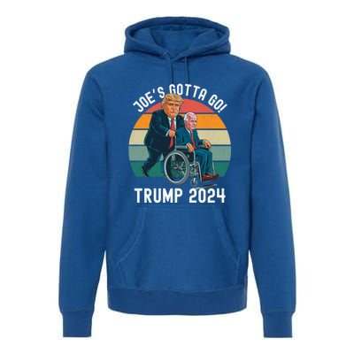 JoeS Gotta Go Trump 2024 Stand With Trump Felon 24 Funny Gift Premium Hoodie