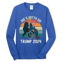 JoeS Gotta Go Trump 2024 Stand With Trump Felon 24 Funny Gift Tall Long Sleeve T-Shirt