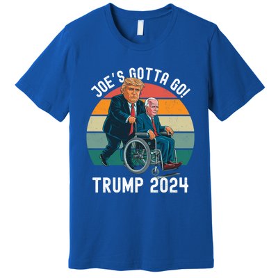 JoeS Gotta Go Trump 2024 Stand With Trump Felon 24 Funny Gift Premium T-Shirt