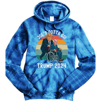 JoeS Gotta Go Trump 2024 Stand With Trump Felon 24 Funny Gift Tie Dye Hoodie