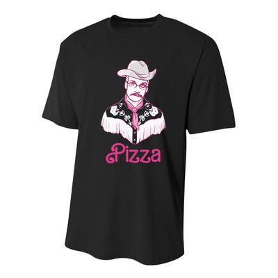 John Green Hes Just John Pizza Youth Performance Sprint T-Shirt