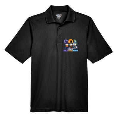 Jew Gnomes Halloween Thanksgiving Hanukkah HalloThanksNukkah Men's Origin Performance Pique Polo