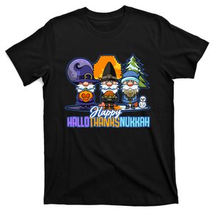 Jew Gnomes Halloween Thanksgiving Hanukkah HalloThanksNukkah T-Shirt