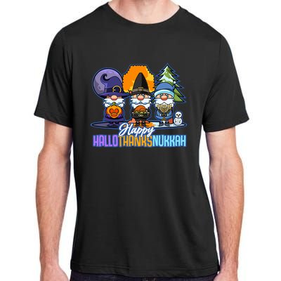 Jew Gnomes Halloween Thanksgiving Hanukkah HalloThanksNukkah Adult ChromaSoft Performance T-Shirt