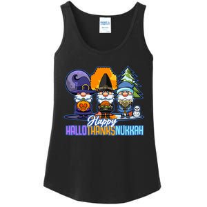 Jew Gnomes Halloween Thanksgiving Hanukkah HalloThanksNukkah Ladies Essential Tank