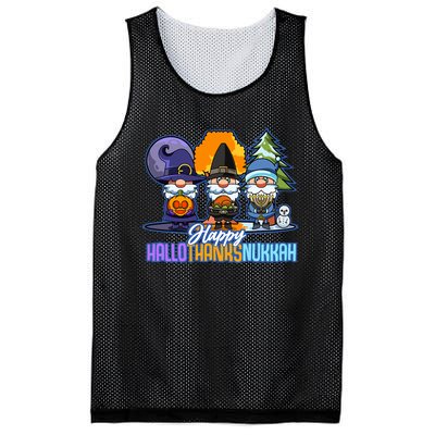 Jew Gnomes Halloween Thanksgiving Hanukkah HalloThanksNukkah Mesh Reversible Basketball Jersey Tank