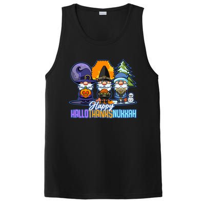 Jew Gnomes Halloween Thanksgiving Hanukkah HalloThanksNukkah PosiCharge Competitor Tank