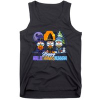 Jew Gnomes Halloween Thanksgiving Hanukkah HalloThanksNukkah Tank Top