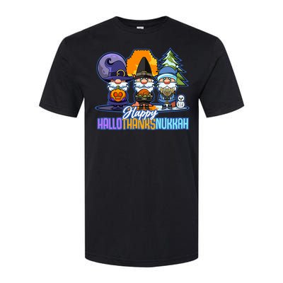 Jew Gnomes Halloween Thanksgiving Hanukkah HalloThanksNukkah Softstyle CVC T-Shirt