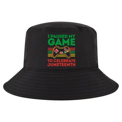 Juneteenth Gamer I Paused My Game To Celebrate Juneteenth Cool Comfort Performance Bucket Hat