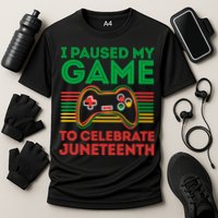 Juneteenth Gamer I Paused My Game To Celebrate Juneteenth Cooling Performance Crew T-Shirt