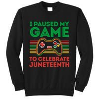 Juneteenth Gamer I Paused My Game To Celebrate Juneteenth Sweatshirt