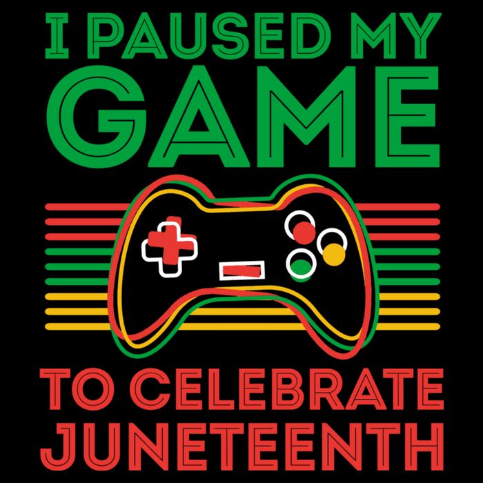Juneteenth Gamer I Paused My Game To Celebrate Juneteenth Flat Bill Trucker Hat