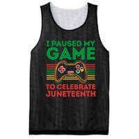 Juneteenth Gamer I Paused My Game To Celebrate Juneteenth Mesh Reversible Basketball Jersey Tank