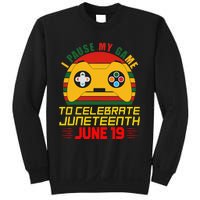 Juneteenth Gamer I Paused My Game To Celebrate Juneteeth Sweatshirt