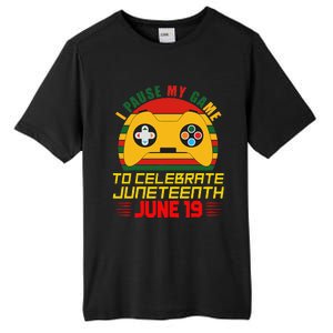 Juneteenth Gamer I Paused My Game To Celebrate Juneteeth Tall Fusion ChromaSoft Performance T-Shirt