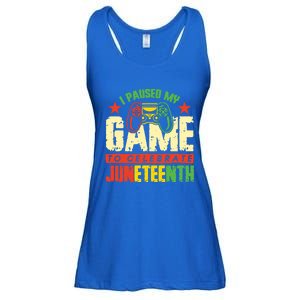 Juneteenth Gamer I Paused My Game To Celebrate Juneteenth Gift Ladies Essential Flowy Tank