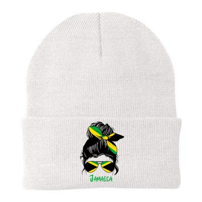 Jamaican Girl Jamaica Girl Jamaica Woman Flag Knit Cap Winter Beanie