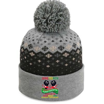 Juneteenth Gift Juneteenth Independence Day, Juneteenth Celebrating Black Freedo The Baniff Cuffed Pom Beanie