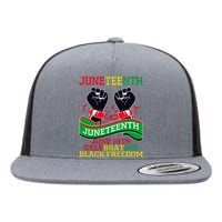 Juneteenth Gift Juneteenth Independence Day, Juneteenth Celebrating Black Freedo Flat Bill Trucker Hat