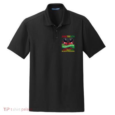 Juneteenth Gift Juneteenth Independence Day, Juneteenth Celebrating Black Freedo Dry Zone Grid Polo