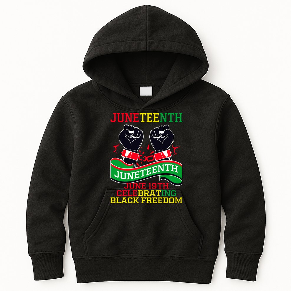 Juneteenth Gift Juneteenth Independence Day, Juneteenth Celebrating Black Freedo Kids Hoodie