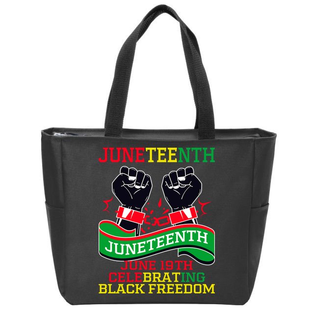 Juneteenth Gift Juneteenth Independence Day, Juneteenth Celebrating Black Freedo Zip Tote Bag