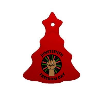 Juneteenth Gift Ceramic Tree Ornament