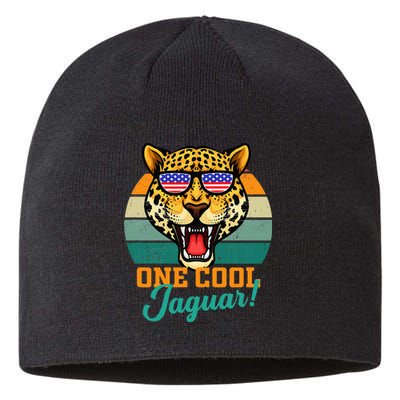 Jaguar Gifts Jaguars Usa Flag Sustainable Beanie