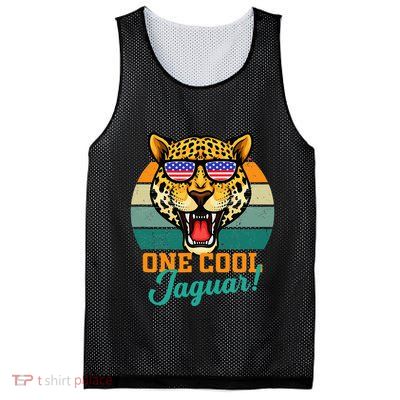 Jaguar Gifts Jaguars Usa Flag Mesh Reversible Basketball Jersey Tank