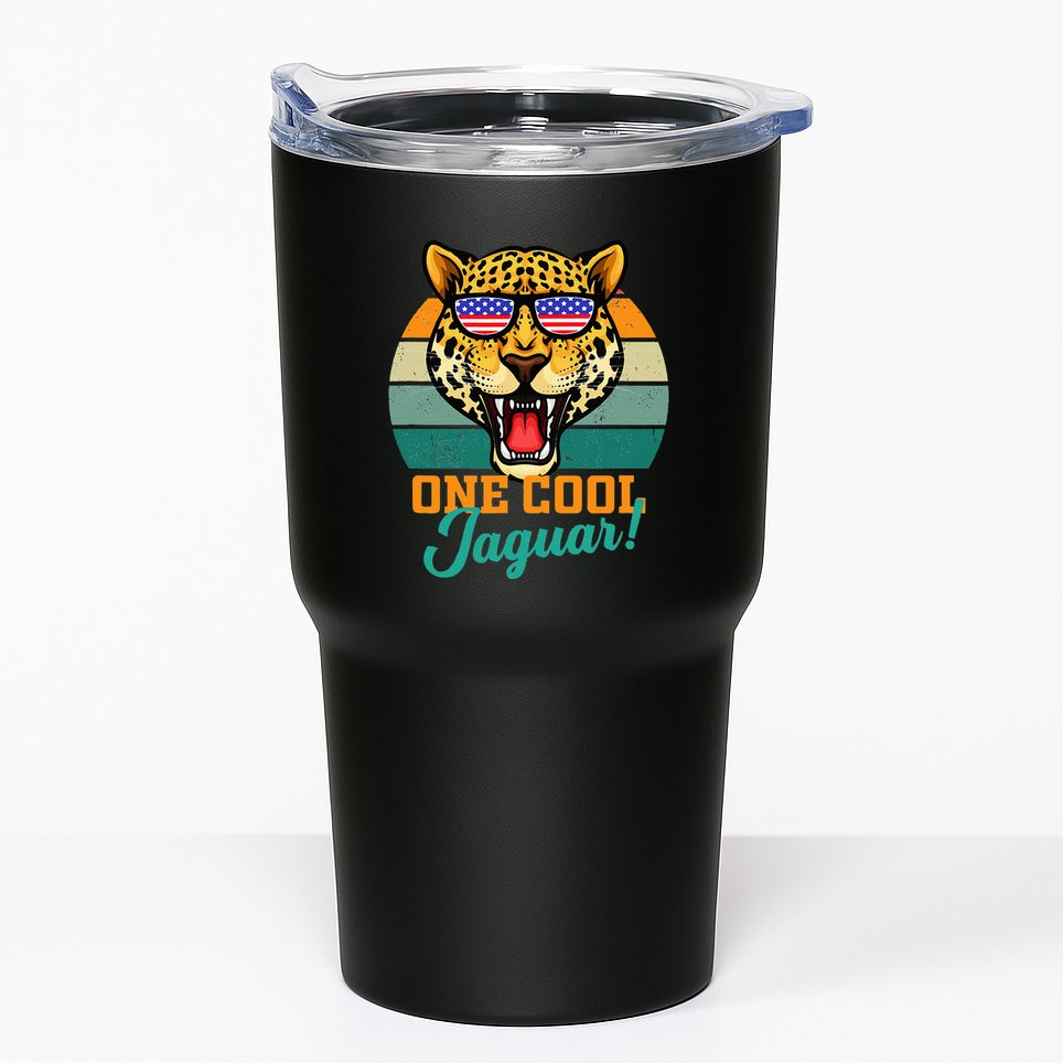 Jaguar Gifts Jaguars Usa Flag Tumbler