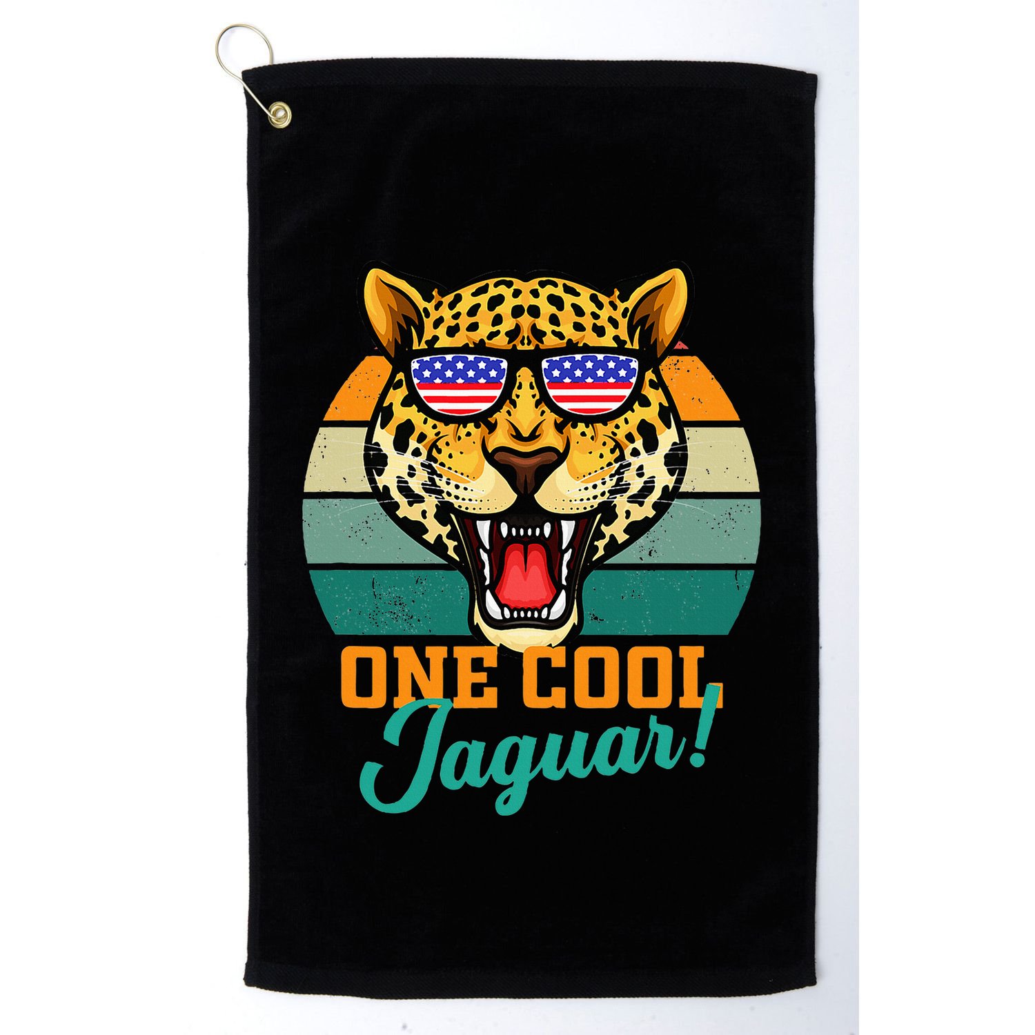 Jaguar Gifts Jaguars Usa Flag Golf Towel