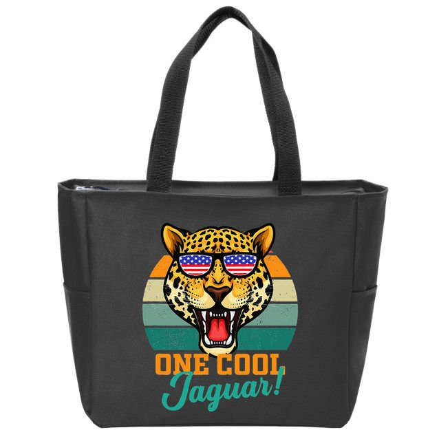 Jaguar Gifts Jaguars Usa Flag Zip Tote Bag