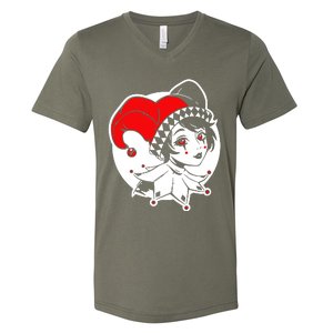 Joker Girl V-Neck T-Shirt