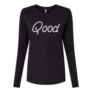 Jynxzi Good Womens Cotton Relaxed Long Sleeve T-Shirt