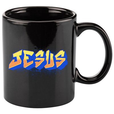 Jesus Graffiti Logo 11oz C Handle Ceramic Mug