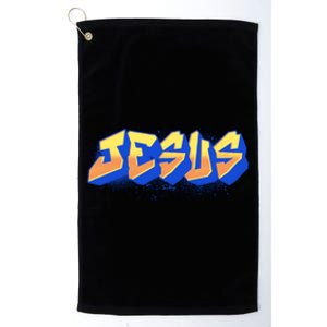 Jesus Graffiti Logo Platinum Collection Golf Towel