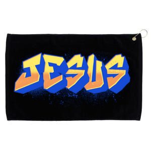 Jesus Graffiti Logo Grommeted Golf Towel