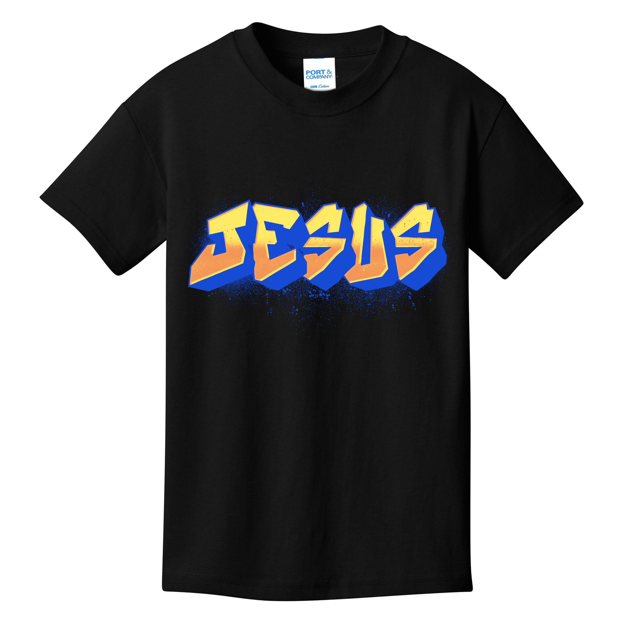 Jesus Graffiti Logo Kids T-Shirt