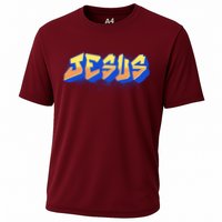 Jesus Graffiti Logo Cooling Performance Crew T-Shirt
