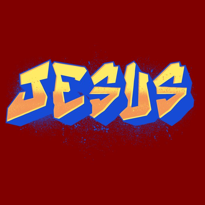 Jesus Graffiti Logo Cooling Performance Crew T-Shirt