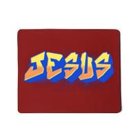 Jesus Graffiti Logo Mousepad